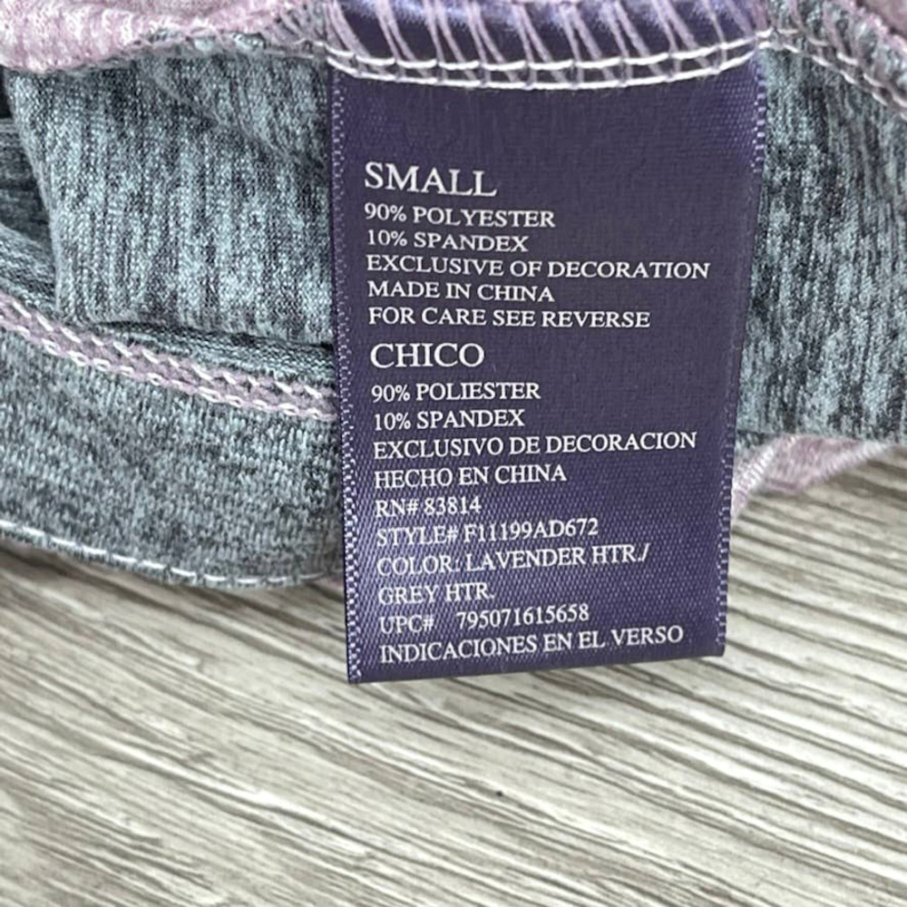NWT - TANGERINE Soft Pullover Hoodie Colorblock Sweatshirt Purple Gray - Small - Picture 6 of 9